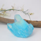 Blue Aura Quartz Cluster