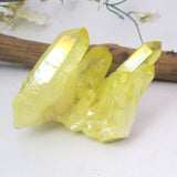 Yellow Aura Quartz Cluster