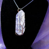 Clear Quartz Tree of Life  Necklace