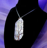 Clear Quartz Tree of Life  Necklace