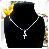 Ankh Cross Sterling Silver Necklace Box Set