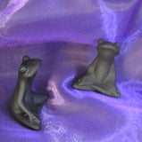Black Obsidian Yoga Frog