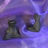 Black Obsidian Yoga Frog