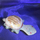 White Calcite & Aragonite Turtle Totem