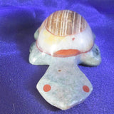 White Calcite & Aragonite Turtle Totem