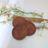 Wooden Flower Altar Tile / Coaster