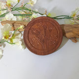 Wooden Flower Altar Tile / Coaster