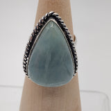Aquamarine Sterling Silver Ring