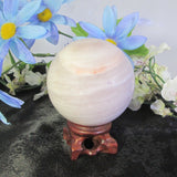 Pink Thousand Layer Sphere & Stand