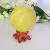 Lemon Calcite Spheres