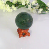 Nephrite Jade Sphere & Stand