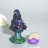 Clear Quartz Mushroom Fairy Incense Holder Set