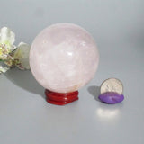 Rose Quartz Sphere & Stand