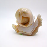 Agate Snail with Druzy