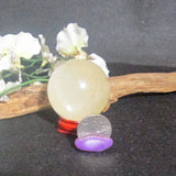 Honey Calcite Sphere & Stand