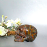 Bamboo Leaf Jasper Skull