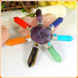 Chakra Amethyst Point Energy Generator