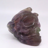 Fluorite Skull & Snakes