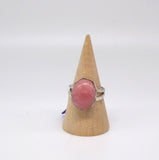 Pink Opal Sterling Silver Ring