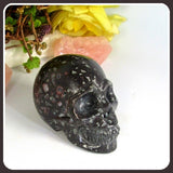 Plum Blossom Jade Skull