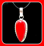 Queen of Passion Red Coral Pendant & Chain
