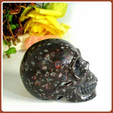 Plum Blossom Jade Skull