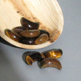 Tigers Eye Crescent Moon
