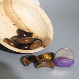 Tigers Eye Crescent Moon
