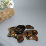 Tigers Eye Crescent Moon