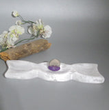 Selenite Triple Moon  Dish