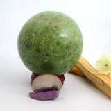 Green Opal Sphere & Stand