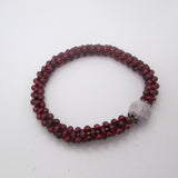 Garnet Pink Calcite Bracelet