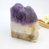 Chevron Amethyst Point Cluster Skull