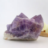 Chevron Amethyst Point Cluster Skull