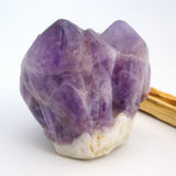 Chevron Amethyst Point Cluster Skull