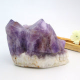 Chevron Amethyst Point Cluster Skull