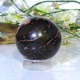 Rhodonite Sphere & Stand