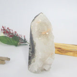 Clear Quartz Druzy Tower