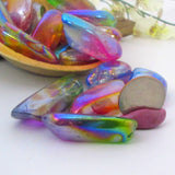 Rainbow Titanium Aura Quartz Points