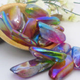 Rainbow Titanium Aura Quartz Points