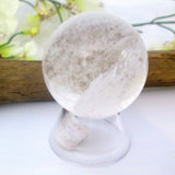 Healing Clear Rainbow Quartz Crystal Sphere