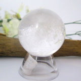 Healing Clear Rainbow Quartz Crystal Sphere