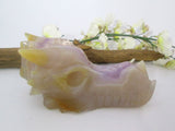 Amethyst Quartz Dragon Head