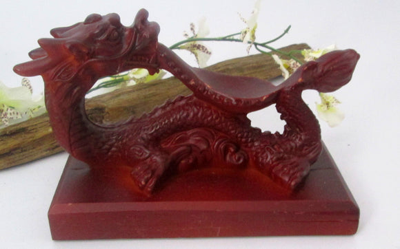 Water Dragon Rosewood Sphere Stand
