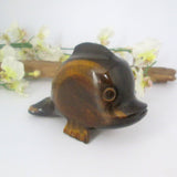 Tigers Eye Dolphin Totem