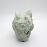 Green Jade Skull & Wolf
