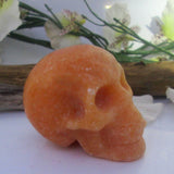 Orange Aventurine Skull