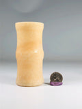 Yellow Jade Bamboo Vase