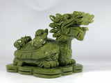 Jade Lucky Carved Dragon Turtle