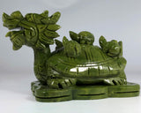 Jade Lucky Carved Dragon Turtle